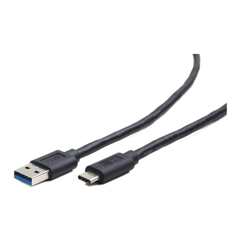 CABLU alimentare si date GEMBIRD, pt. smartphone, USB 3.0 (T) la USB 3.1 Type-C (T), 36W, 1.8m, negru, "CCP-USB3-AMCM-6" (timbru