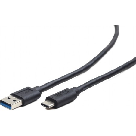 CABLU alimentare si date GEMBIRD, pt. smartphone, USB 3.0 (T) la USB 3.1 Type-C (T), 36W, 1.8m, negru, "CCP-USB3-AMCM-6" (timbru