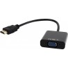 CABLU video GEMBIRD, splitter HDMI(T) la VGA(M)+Jack 3.5mm(T), 15cm, rez max Full HD la 60Hz, converteste semnal digital HDMI in
