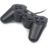 GAMEPAD cu fir GEMBIRD, 2x console, PC, USB, negru, "JPD-UDV2-01" (timbru verde 0.8 lei)