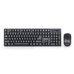 KIT wireless GEMBIRD, tastatura wireless 104 taste + mouse wireless 1000dpi, 4 butoane, rotita scroll, black "KBS-W-01"  (timbru