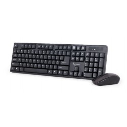 KIT wireless GEMBIRD, tastatura wireless 104 taste + mouse wireless 1000dpi, 4 butoane, rotita scroll, black "KBS-W-01"  (timbru