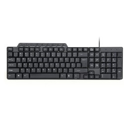 TASTATURA GEMBIRD USB, multimedia 102 taste + 9 taste multimedia, black "KB-UM-104"/45505703  (timbru verde 0.8 lei)