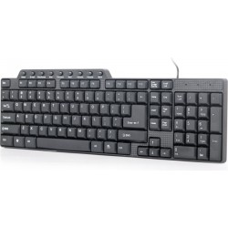 TASTATURA GEMBIRD USB, multimedia 102 taste + 9 taste multimedia, black "KB-UM-104"/45505703  (timbru verde 0.8 lei)