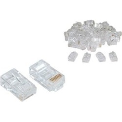 MUFA RJ-45 GEMBIRD pt. cablu UTP, Cat5e, RJ-45 (T), plastic, 10 buc, "LC-8P8C-001/10" / 45505979