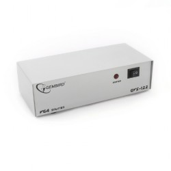 SPLITTER video GEMBIRD, split 2 monitoare la 1 PC, conector 1: VGA (M); conector 2: VGA (M) x 2, "GVS122" (timbru verde 0.8 lei)