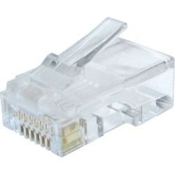MUFA RJ-45 GEMBIRD pt. cablu UTP, Cat6, RJ-45 (T), plastic, 10 buc, "LC-8P8C-002/10"