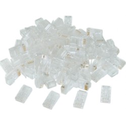 MUFA RJ-45 GEMBIRD pt. cablu UTP, Cat6, RJ-45 (T), plastic, 50 buc, "LC-8P8C-002/50"