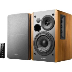 BOXE EDIFIER 2.0, RMS:  42W (2 x 21W), bluetooth, telecomanda wireless, volum, bass, treble, optical, brown, "R1280DBb"   (timbr