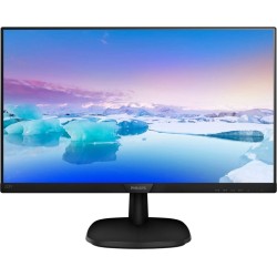 MONITOR PHILIPS 21.5", home, office, IPS, Full HD (1920 x 1080), Wide, 250 cd/mp, 5 ms, VGA, HDMI, "223V7QHAB/00" (timbru verde 
