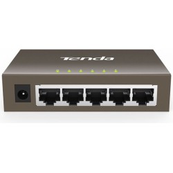 SWITCH Tenda 5 porturi Gigabit, carcasa metalica, protectie impotriva fulgerelor "TEG1005D" (timbru verde 0.8 lei)