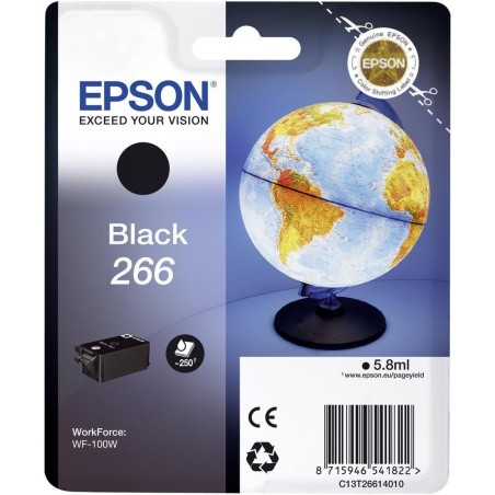 Cartus Cerneala Original Epson Black, T26614010, pentru WORKFORCE WF-100W,  , (timbru verde 0.15 lei), "C13T26614010"(RAPO)