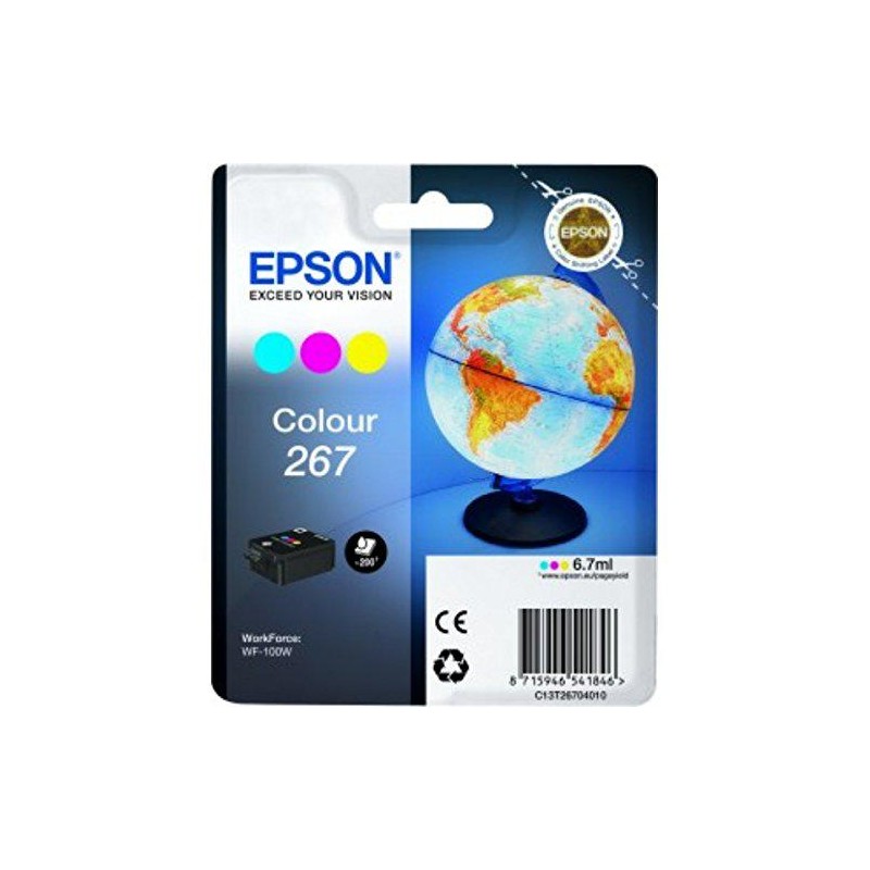 Cartus Cerneala Original Epson Color, T26704010, pentru WORKFORCE WF-100W,  , (timbru verde 0.15 lei), "C13T26704010"(RAPO)