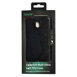 Husa Samsung J7 2017 Spacer, negru, grosime 1 mm, material flexibil TPU, ColorFull Matt Ultra negru "SPT-MUT-SA.J72017"