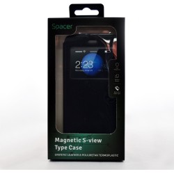 Husa Samsung J5 2017 (doar J530F) Spacer, negru, magnetica tip portofel "SPT-M-SA.J52017"