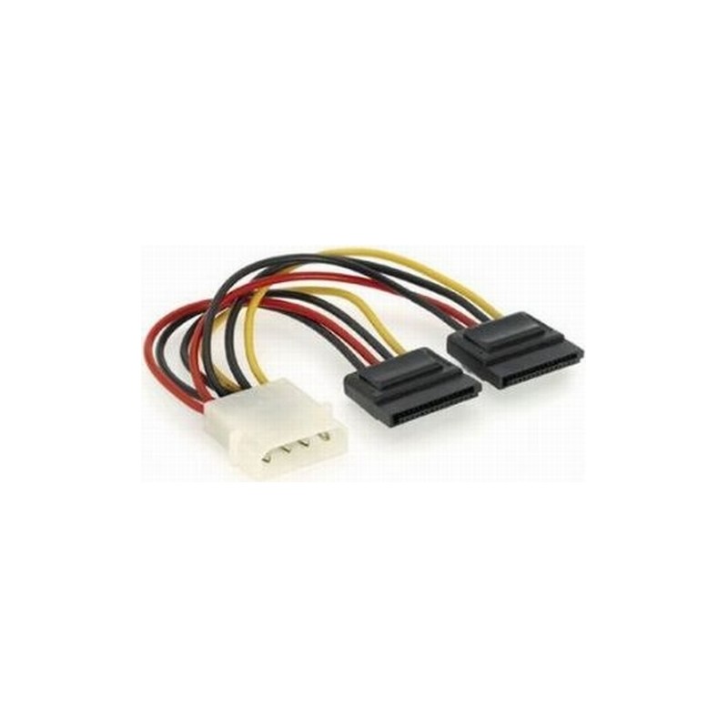CABLU alimentare GEMBIRD, adaptor Molex la 2 x S-ATA, 15cm, "CC-SATA-PSY" (timbru verde 0.08 lei)