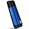MEMORIE USB 3.1 ADATA 64 GB, cu capac, carcasa aluminiu, negru / albastru, "AS102P-64G-RBL" (timbru verde 0.03 lei)