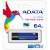 MEMORIE USB 3.1 ADATA 64 GB, cu capac, carcasa aluminiu, negru / albastru, "AS102P-64G-RBL" (timbru verde 0.03 lei)