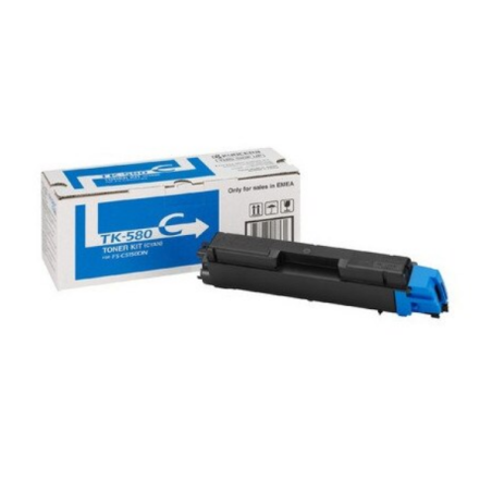 Toner Original Kyocera Cyan TK-580C, pentru FS-C5150DN, ECOSYS P6021cdn 2.8K, "TK-580C"