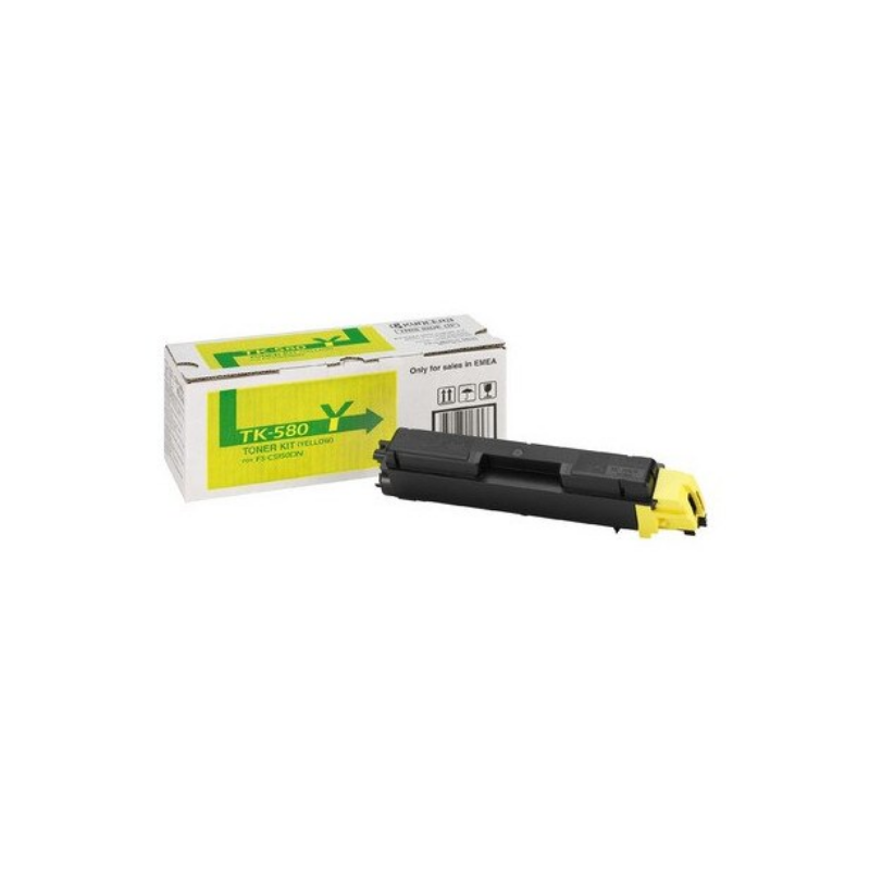 Toner Original Kyocera Yellow TK-580Y, pentru FS-C5150DN, ECOSYS P6021cdn 2.8K, "TK-580Y"