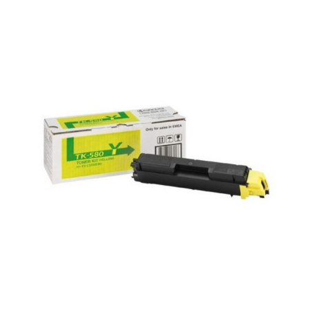 Toner Original Kyocera Yellow TK-580Y, pentru FS-C5150DN, ECOSYS P6021cdn 2.8K, "TK-580Y"
