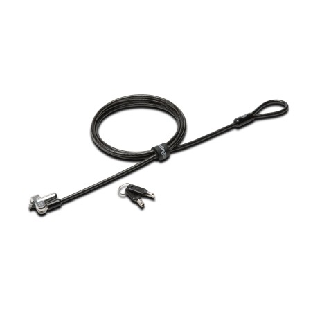 CABLU securitate KENSINGTON pt. notebook slot Wedge, cheie standard, conectare directa,1.5m, cablu otel carbon, permite pivotare