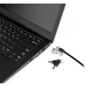 CABLU securitate KENSINGTON pt. notebook slot Wedge, cheie standard, conectare directa,1.5m, cablu otel carbon, permite pivotare