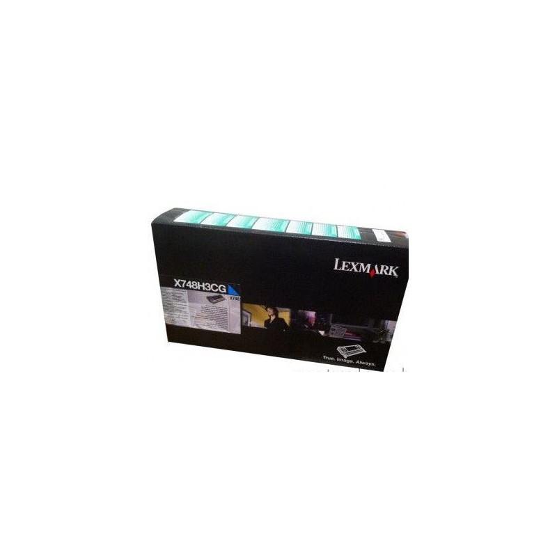 Toner Original Lexmark Cyan, X748H3CG, pentru X746|X748, 1K, (timbru verde 1.2 lei) , "X748H3CG"