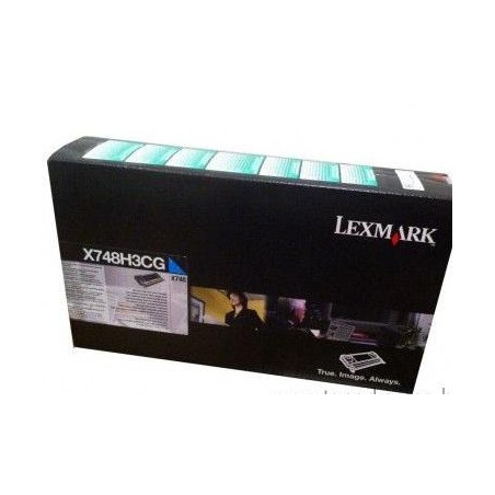 Toner Original Lexmark Cyan, X748H3CG, pentru X746|X748, 1K, (timbru verde 1.2 lei) , "X748H3CG"