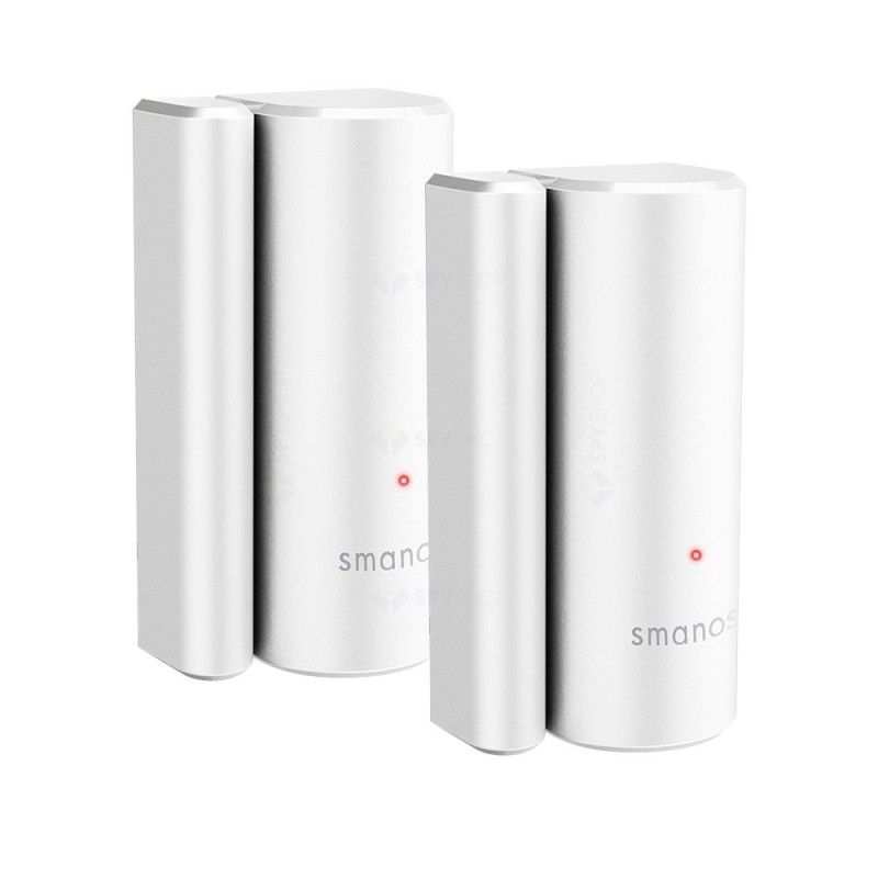 DETECTOR de usa/fereastra wireless SMANOS, 2 bucati, lucreaza impreuna cu unitatea centrala K1 sau K2, "DS-20*2" (timbru verde 0