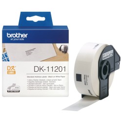 Banda Continua Hartie  Original Brother Black on White, DK11201, pentru P-TOUCH QL-1100|QL-1110|QL-800|L-810|QL-1050|QL-1060|QL-