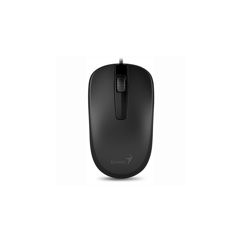 MOUSE Genius, "DX-110", PC sau NB, cu fir, USB, optic, 1000 dpi, butoane/scroll 3/1, , negru, "31010116100" (timbru verde 0.18 l