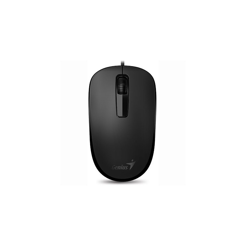 MOUSE Genius, "DX-125", PC sau NB, cu fir, USB, optic, 1000 dpi, butoane/scroll 3/1, , negru, "31010106100" (timbru verde 0.18 l