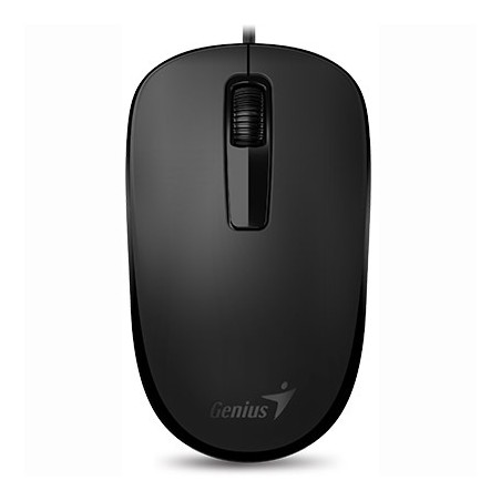 MOUSE Genius, "DX-125", PC sau NB, cu fir, USB, optic, 1000 dpi, butoane/scroll 3/1, , negru, "31010106100" (timbru verde 0.18 l