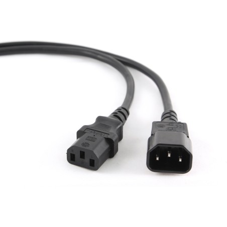 CABLU alimentare GEMBIRD prelungitor, 1.8m, intrare C14, iesire C13, 10A, certificare VDE, bulk, black, "PC-189-VDE" (timbru ver