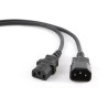 CABLU alimentare GEMBIRD prelungitor, 1.8m, intrare C14, iesire C13, 10A, certificare VDE, bulk, black, "PC-189-VDE" (timbru ver