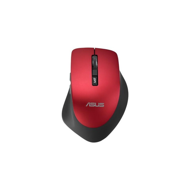 MOUSE Asus, "WT425", PC sau NB, wireless, 2.4GHz, optic, 1600 dpi, butoane/scroll 6/1, , negru / rosu, "90XB0280-BMU030" (timbru