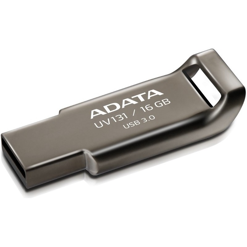 MEMORIE USB 3.1 ADATA 16 GB, clasica, carcasa aliaj zinc, gri, "AUV131-16G-RGY" (timbru verde 0.03 lei)