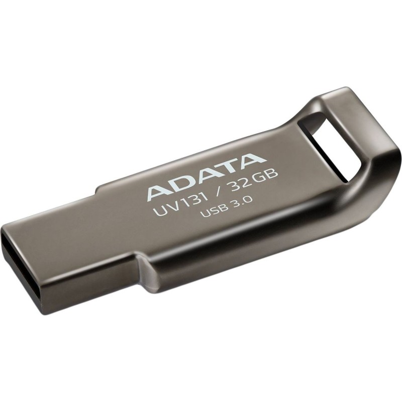 MEMORIE USB 3.2 ADATA 32 GB, profil mic, carcasa aliaj zinc, gri, "AUV131-32G-RGY" (timbru verde 0.03 lei)