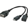 CABLU adaptor OTG GEMBIRD, pt. smartphone,Micro-USB2.0(T) la USB2.0(M),15cm,conectarea telef. la tastatura,mouse,HUB,port Micro-