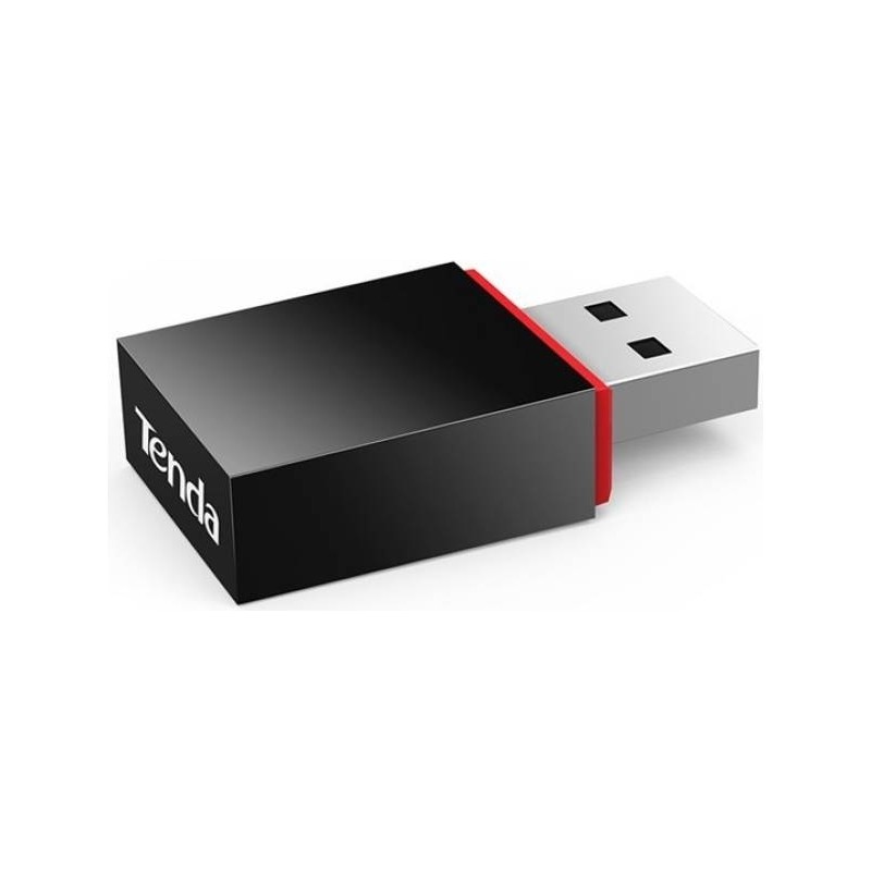 ADAPTOR RETEA TENDA, 300Mbps, 2.4Ghz, conectare USB 2.0, negru "U3" (timbru verde 0.18 lei)