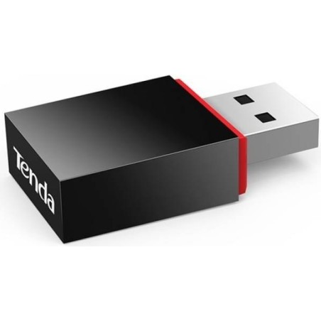 ADAPTOR RETEA TENDA, 300Mbps, 2.4Ghz, conectare USB 2.0, negru "U3" (timbru verde 0.18 lei)