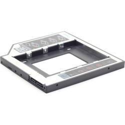 RACK intern GEMBIRD, tip caddy 9.5mm, 5.25 inch la 2.5 inch, S-ATA, interfata PC S-ATA, metal, negru, "MF-95-01" (timbru verde 0