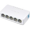 SWITCH MERCUSYS, 10/100 x 5, unmanaged, carcasa plastic, "MS105" (timbru verde 2 lei)