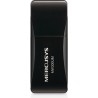 ADAPTOR RETEA MERCUSYS MINI, extern wireless 2.4 GHz, USB 2.0, port, 300 Mbps, antena interna x 1, "MW300UM"45505628 (timbru ver