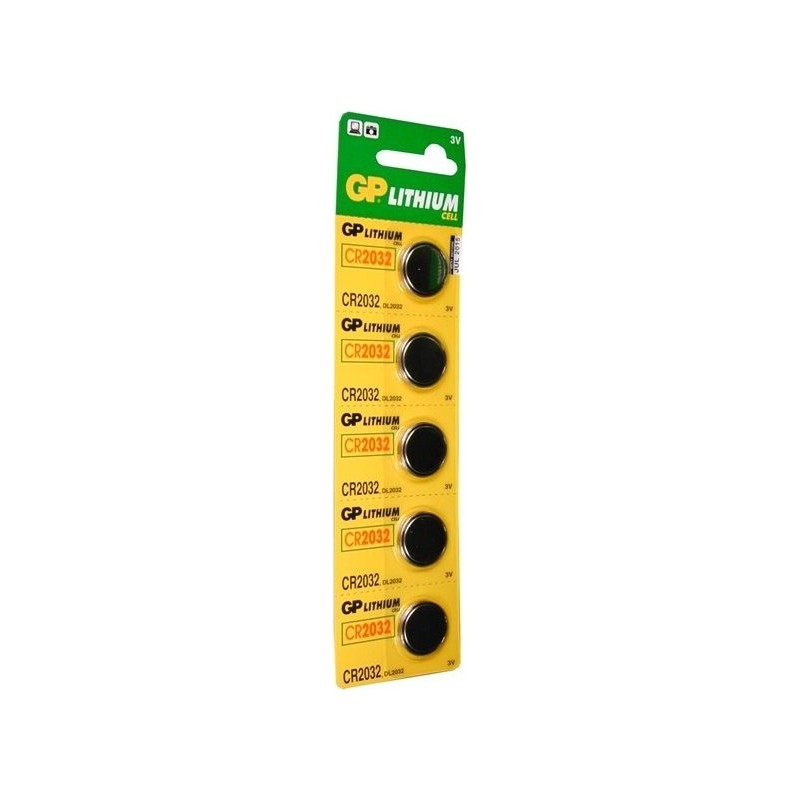 BATERIE GP BATTERIES BUTONI (CR2032), 3V litiu, 5 buc., "GPCR2032-BL5" (include TV 0.05lei)