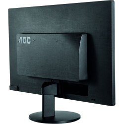 MONITOR AOC 23.6", home, office, TN, Full HD (1920 x 1080), Wide, 250 cd/mp, 1 ms, VGA, DVI, HDMI, "E2470SWH" (timbru verde 7 le