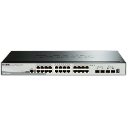 SWITCH D-LINK SMART 24 porturi Gigabit.+ 2 porturi SFP + 2 porturi 10G SFP+, carcasa metalica, rackabil, "DGS-1510-28" (timbru v