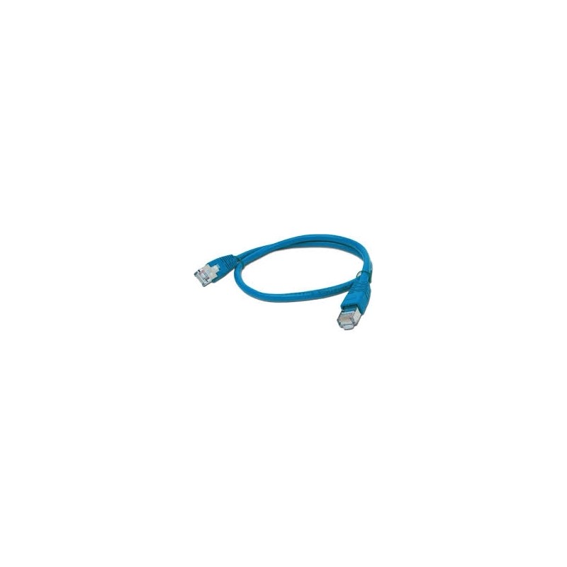 PATCH CORD FTP GEMBIRD Cat5e, cupru-aluminiu, 1 m, albastru, AWG26, ecranat "PP22-1M/B" (timbru verde 0.08 lei)