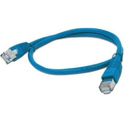 PATCH CORD FTP GEMBIRD Cat5e, cupru-aluminiu, 2 m, albastru, AWG26, ecranat "PP22-2M/B" (timbru verde 0.08 lei)